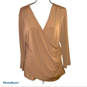 Coldwater Creek  wrap blouse size medium